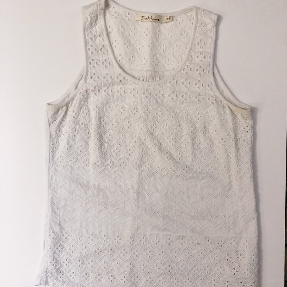 SOLD Eyelet Tank Top